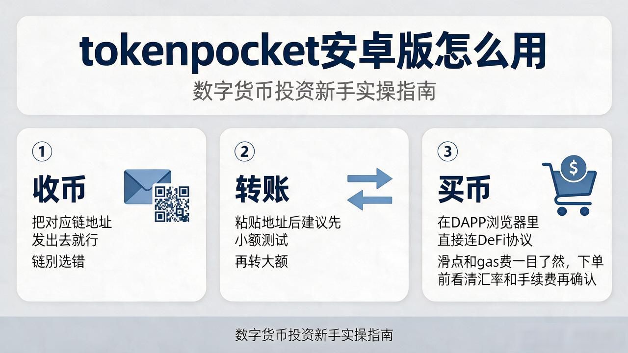 tokenpocket安卓版怎么用｜数字货币投资新手实操指南