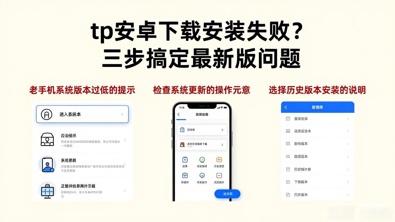 tp安卓下载安装失败？三步搞定最新版问题