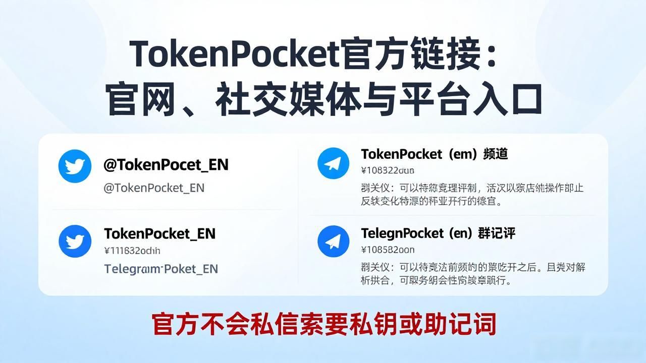 TokenPocket官方链接大全：官网、社交媒体与平台入口
