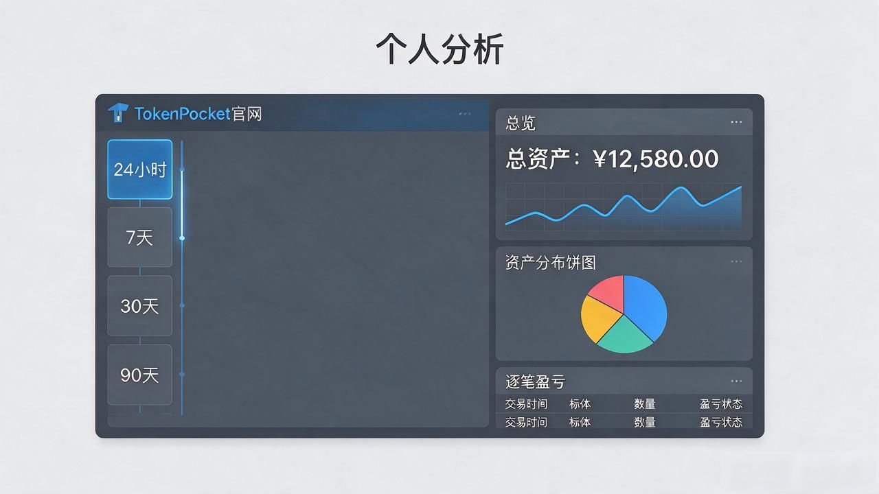 Tokenpocket个人持仓仪表盘使用方法_如何在tokenpocket钱包官网首页中找到个人投资分析工具与数据？_Tokenpocket官网首页投资分析入口