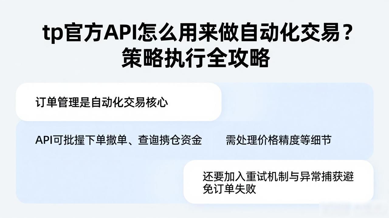 tp官方API怎么用来做自动化交易？策略执行全攻略