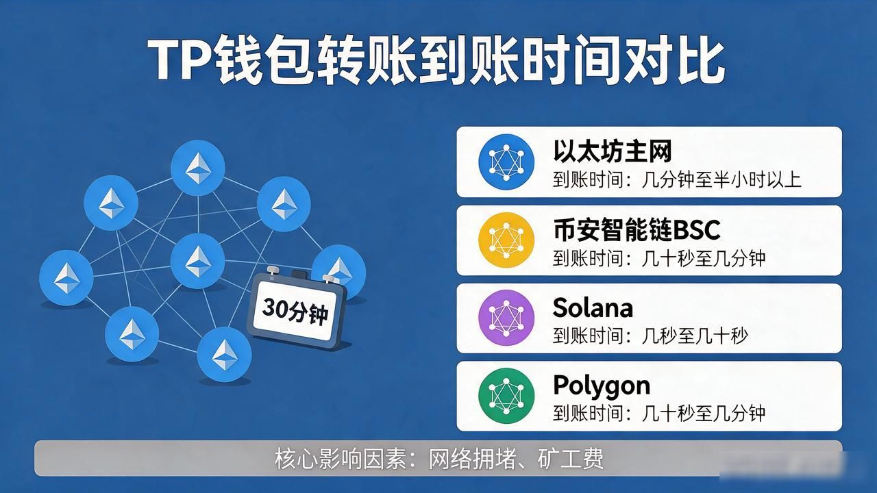 TP钱包不同链转账到账时间对比_TP钱包转账到账时间影响因素_tp钱包的币转出多久到账