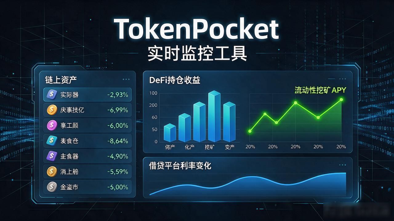 TokenPocket钱包官网首页的实时数据监控工具_支持多链资产整合的钱包工具_TokenPocket首页数据面板优势