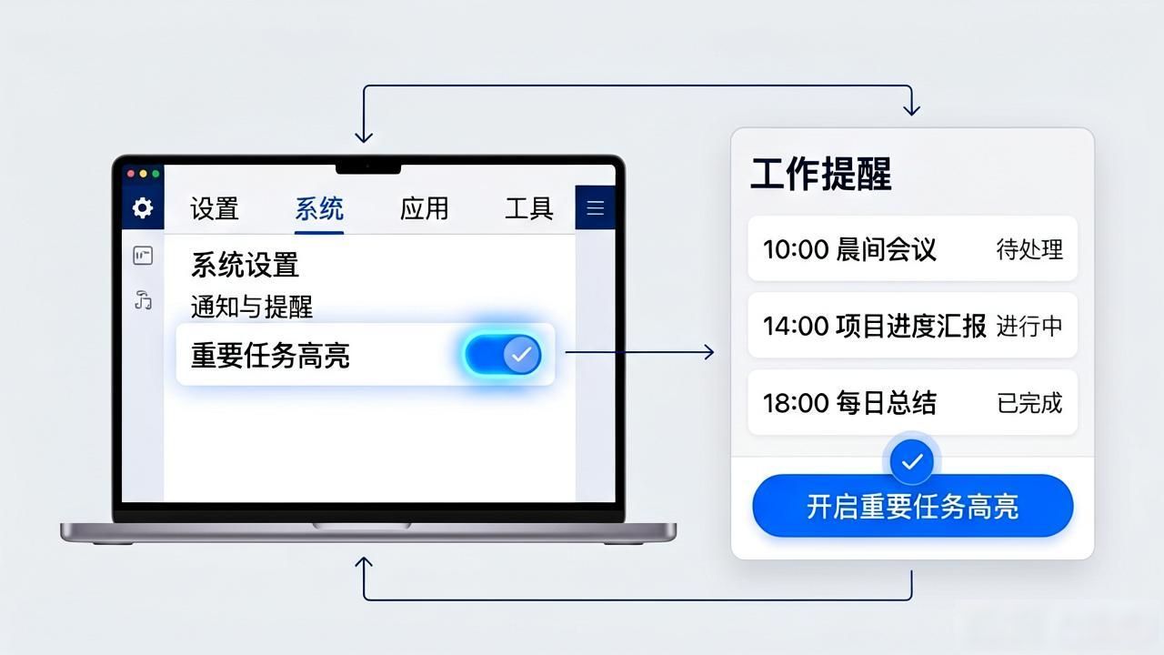 办公协同通知管理_如何在TP官方网站下载中设置工作提醒_TP软件提醒设置方法