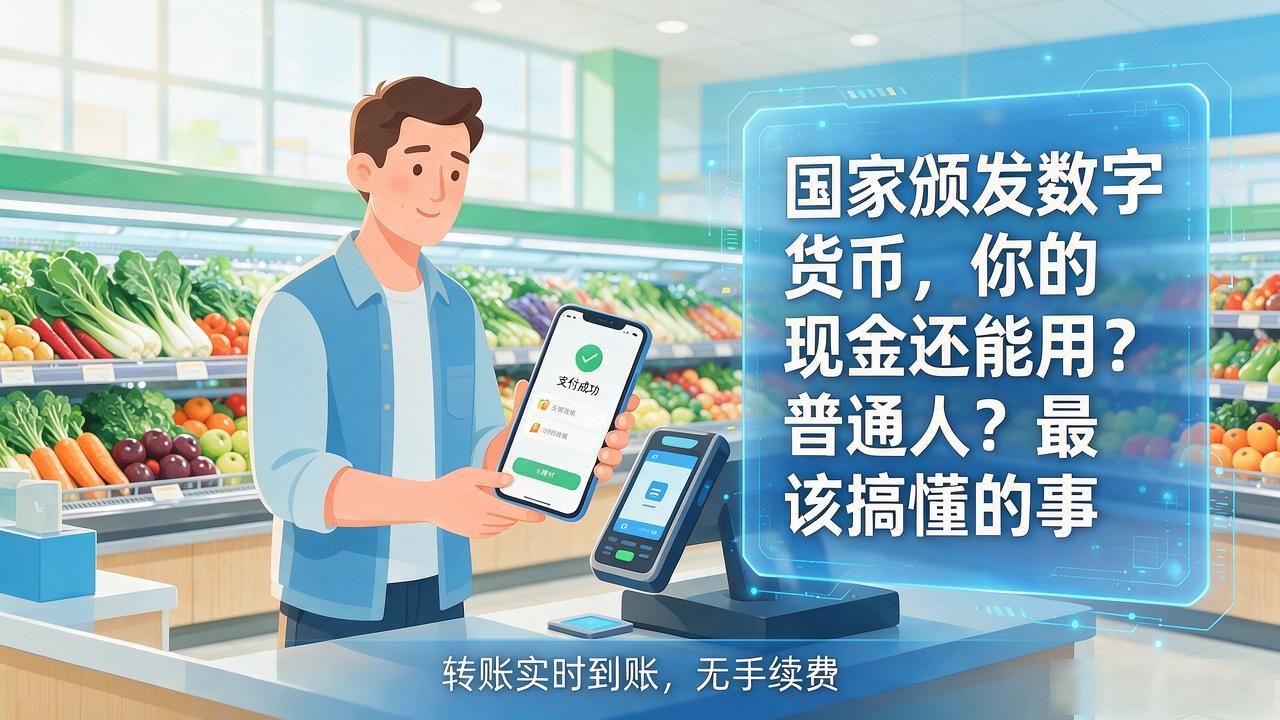 国家颁发数字货币，你的现金还能不能用？普通人最该搞懂的事