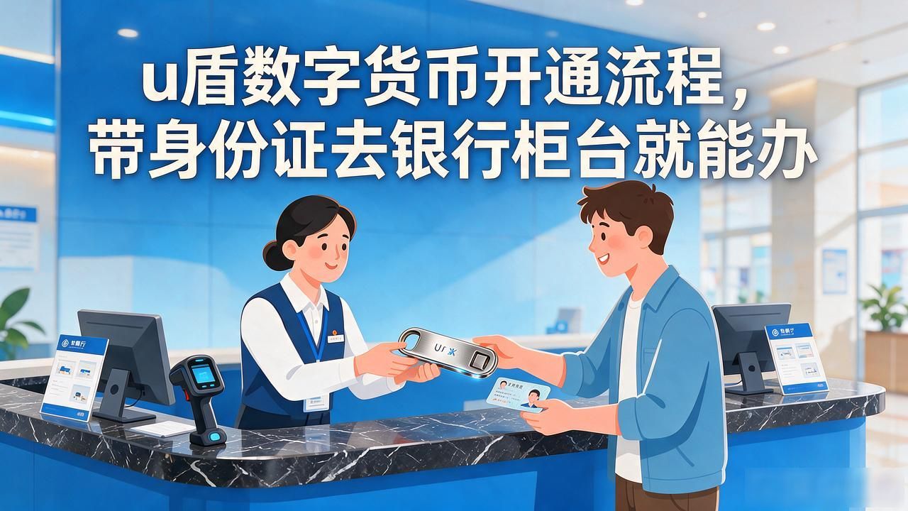 u盾数字货币开通流程，带身份证去银行柜台就能办