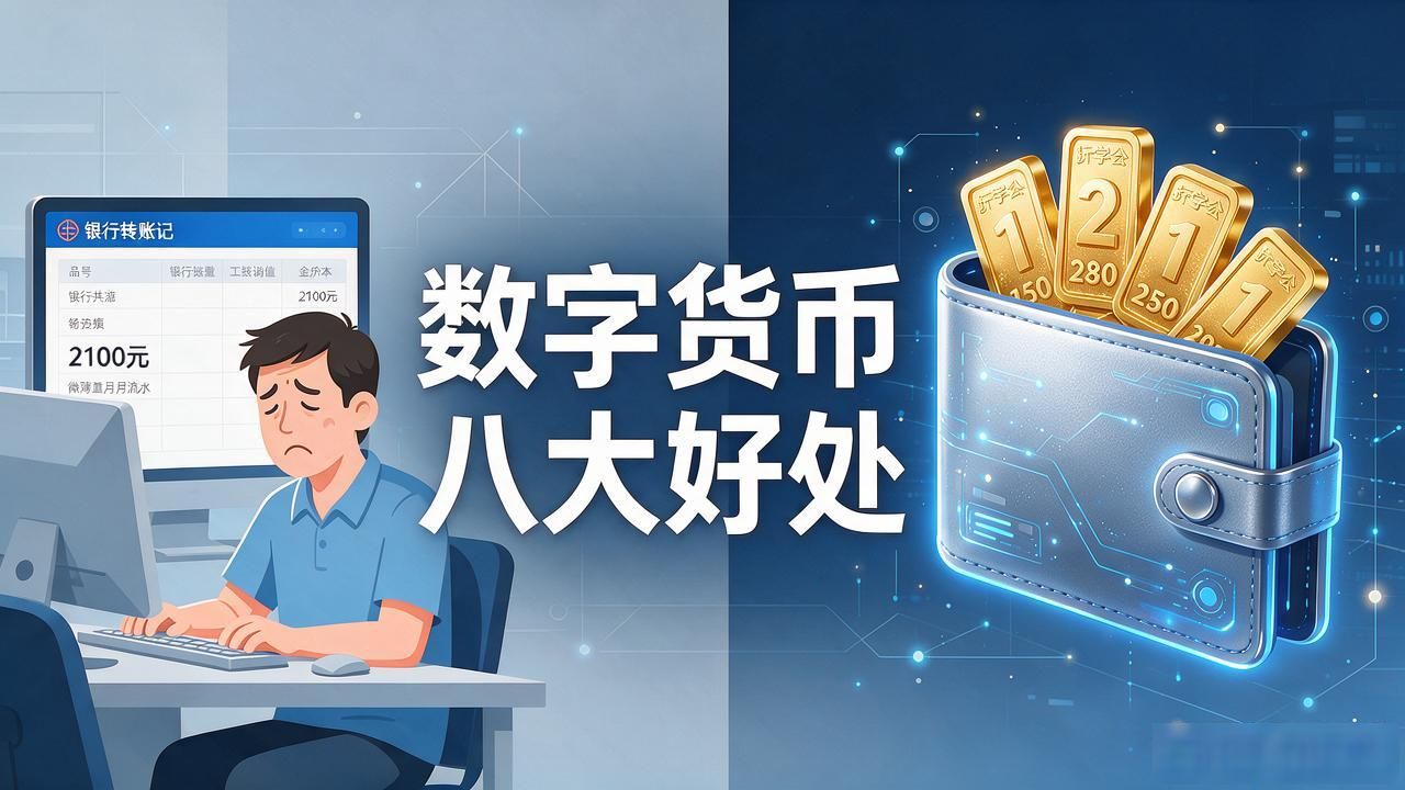 别光看概念，数字货币八大好处掰开了讲，条条跟你的钱包有关