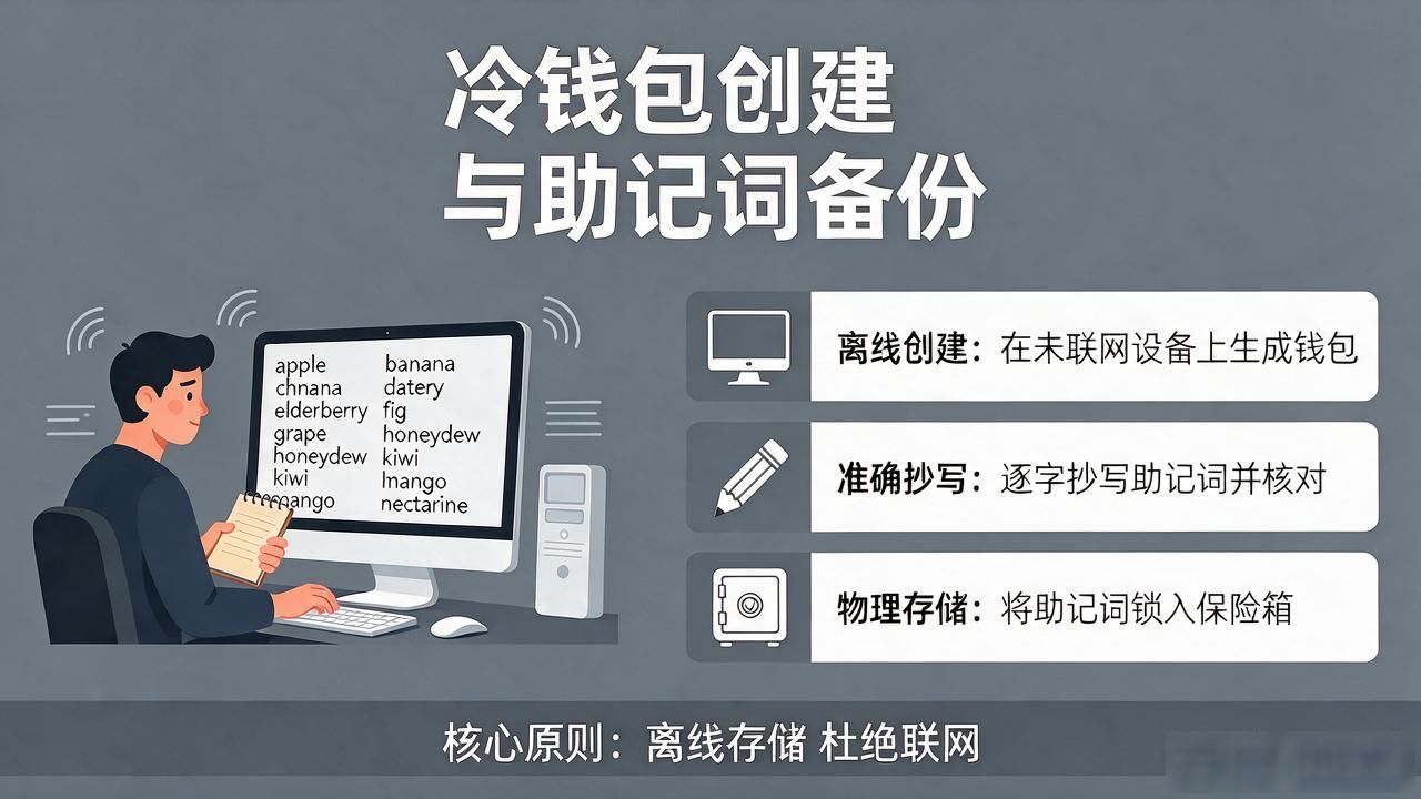 tp钱包怎么创建冷钱包？离线保存助记词全教程