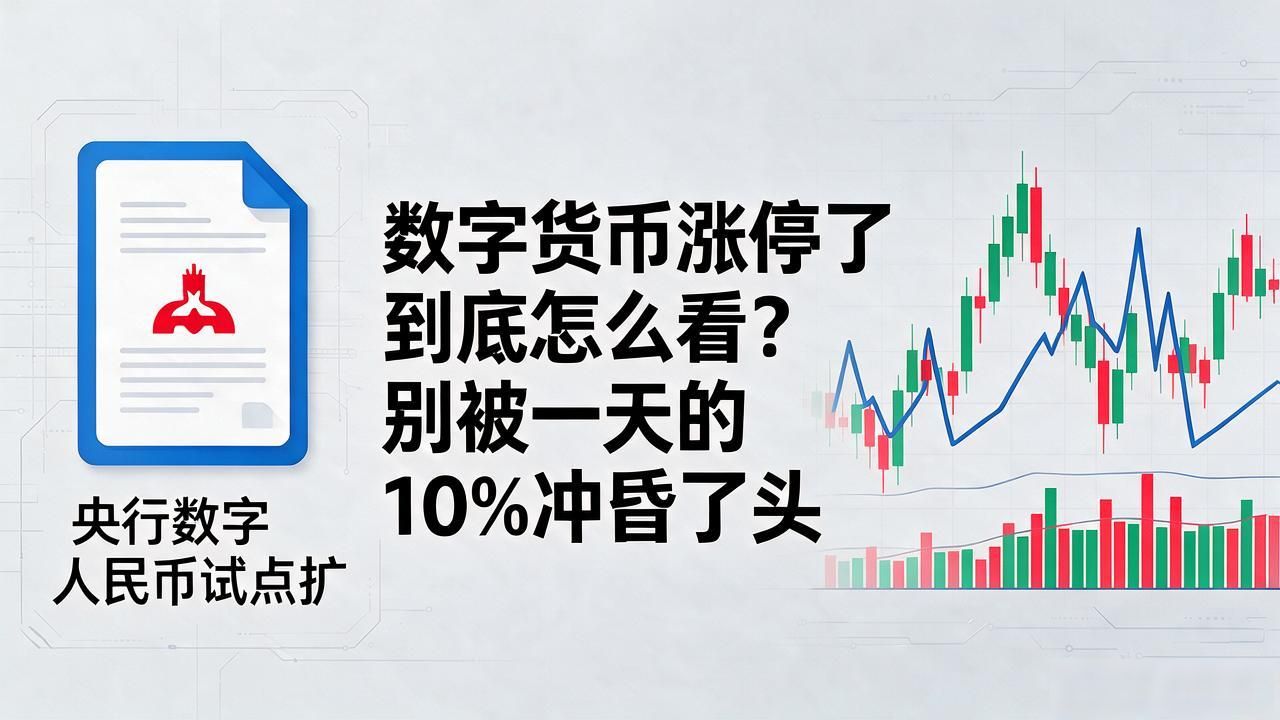 数字货币涨停了到底怎么看？别被一天的10%冲昏了头