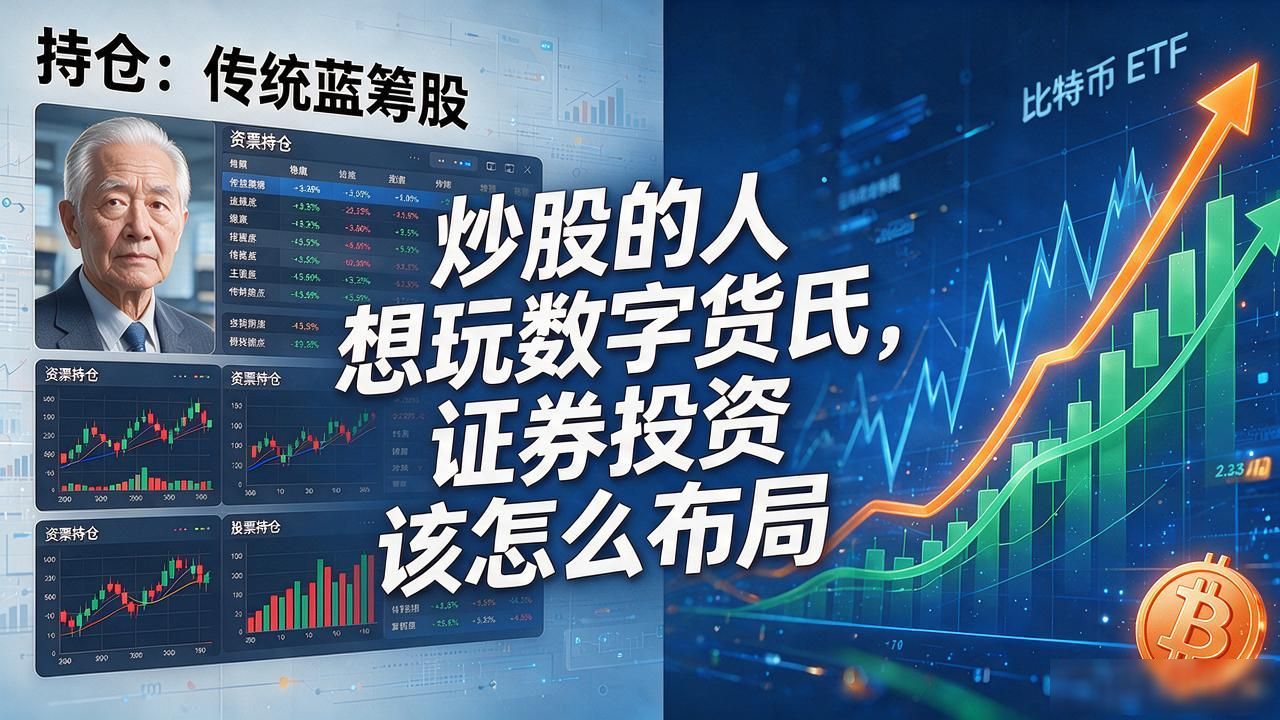 炒股的人想玩数字货币，证券投资该怎么布局