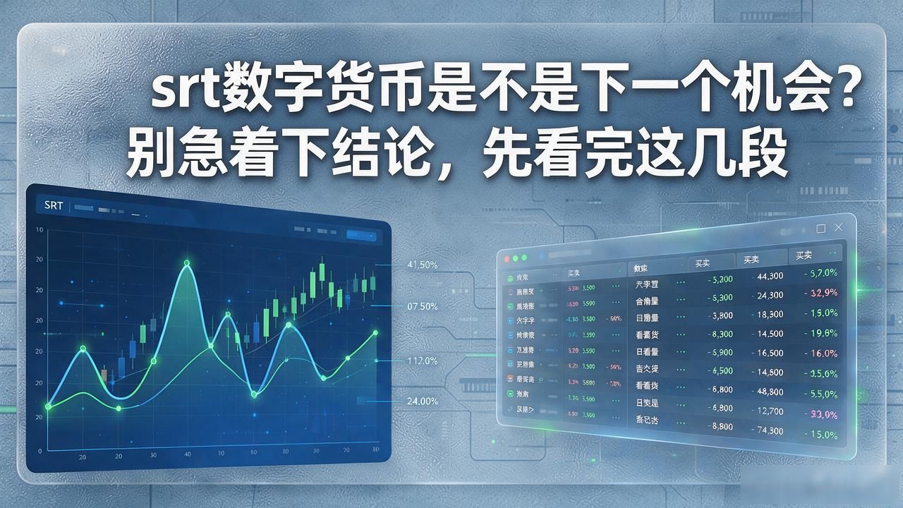 srt数字货币是不是下一个机会？别急着下结论，先看完这几段