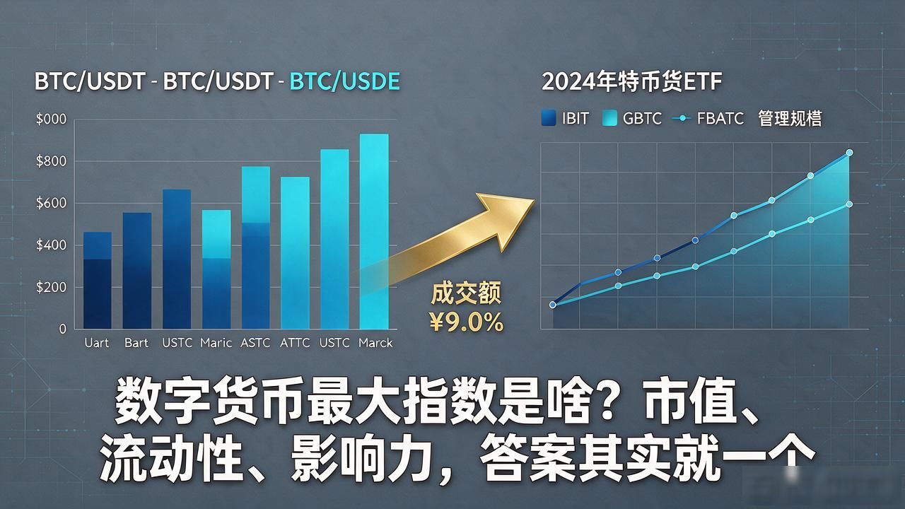 数字货币最大指数是啥？市值、流动性、影响力，答案其实就一个