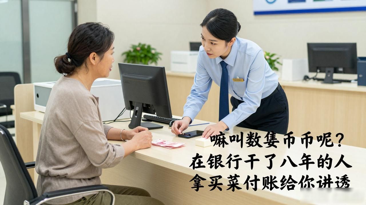 嘛叫数字货币呢？在银行干了八年的人拿买菜付账给你讲透
