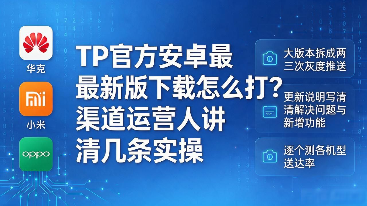 TP官方安卓最新版下载怎么打？渠道运营人讲清几条实操