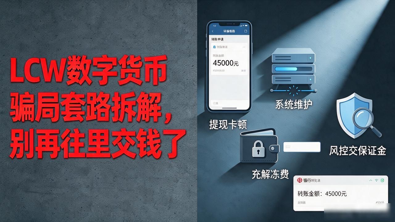 LCW数字货币骗局套路拆解，别再往里交钱了