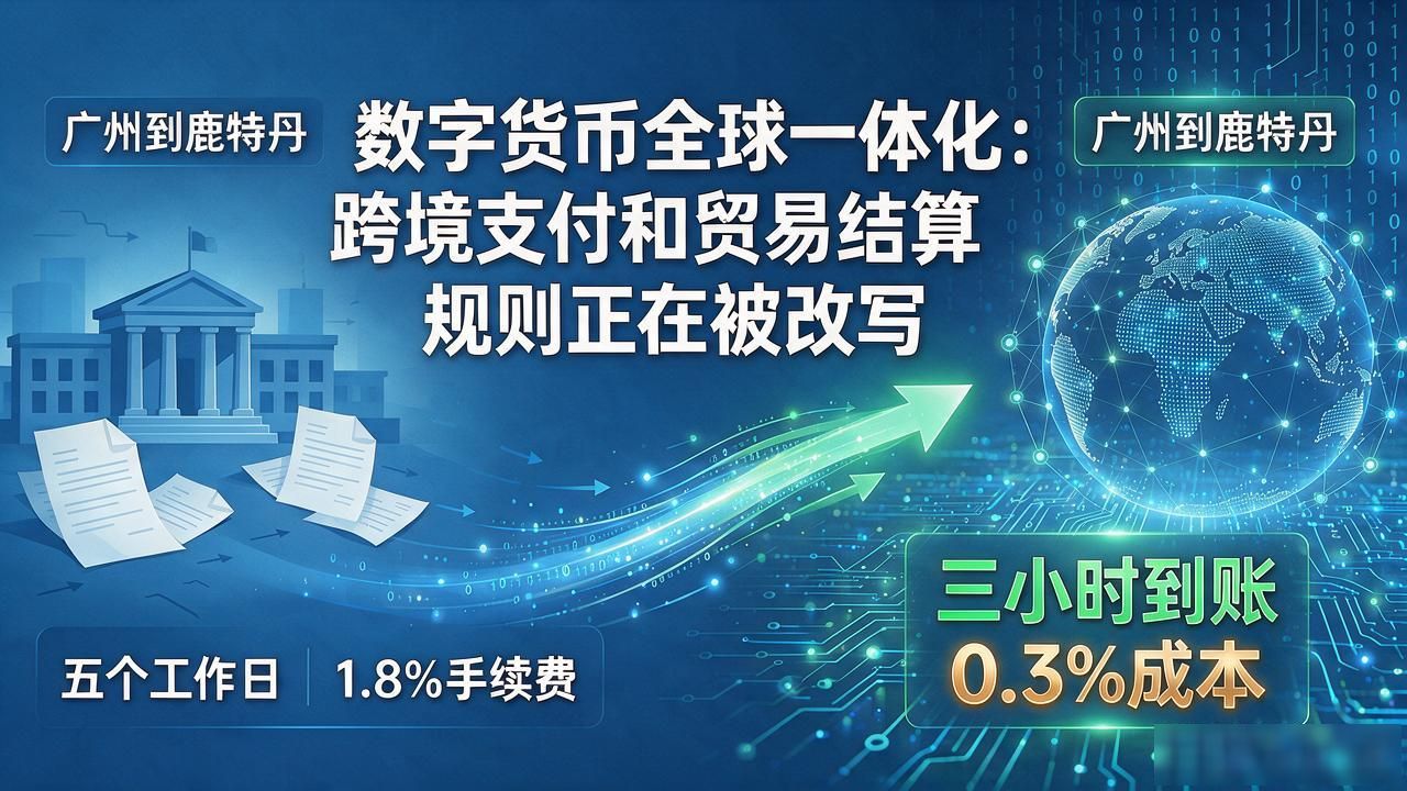数字货币全球一体化：跨境支付和贸易结算规则正在被改写