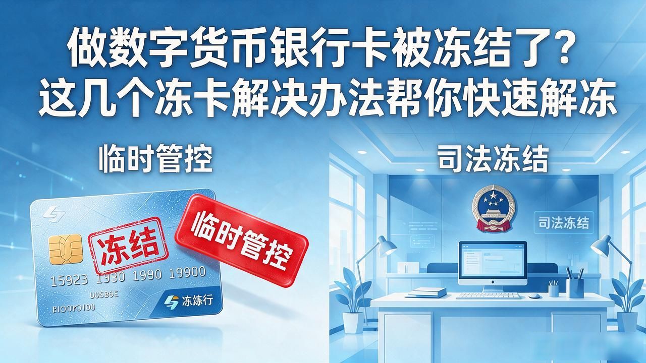 数字货币交易银行卡冻结解冻路径_账户涉案资金银行卡冻结怎么办_数字货币冻卡解决办法